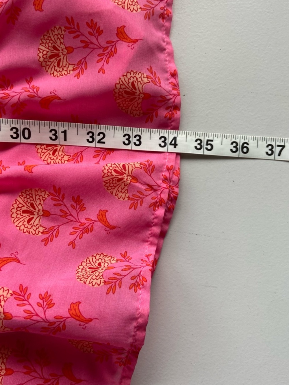 J. Marie Ella Ann Split Neck Peter Pan Collared Dress Pink Floral Tiered Medium - Picture 7 of 10
